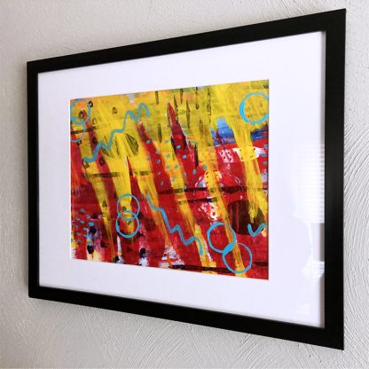 Golden Rift Framed Original Painting